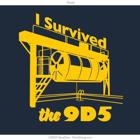 "9D5 Survivor" Tee | Navy
