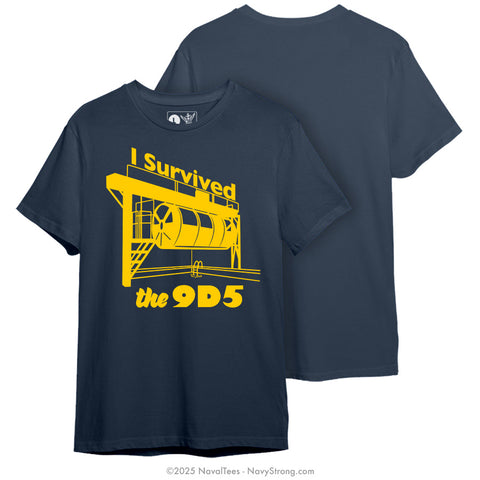 "9D5 Survivor" Tee | Navy