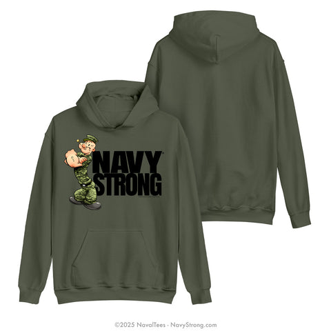 "NWU Popeye" Hooded Sweatshirt | Military Green