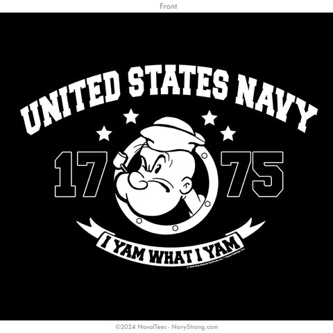 Popeye "1775" Crewneck Sweatshirt | Black