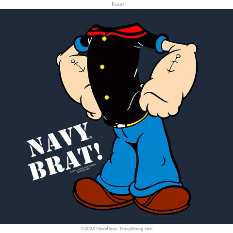 "Navy Brat Popeye" Toddler Tee | Navy