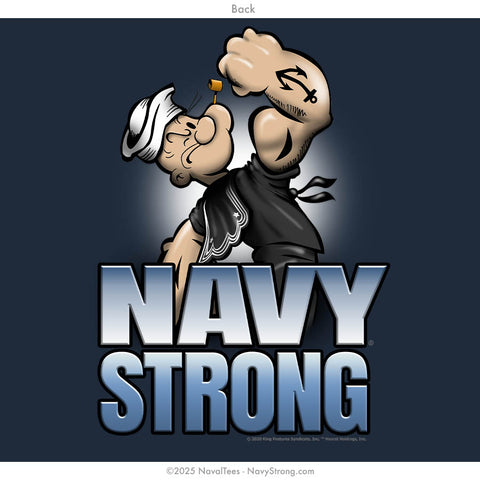 "Popeye Cracker Jack" Long Sleeve Tee | Navy