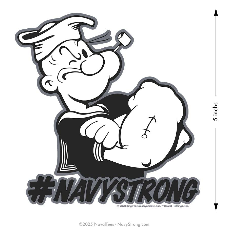 "Popeye Hashtag" | 5.5 inch Vinyl Decal