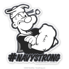 "Popeye Hashtag" | 5.5 inch Vinyl Decal