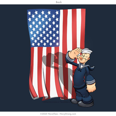 "Patriotic Popeye" Tee | Navy