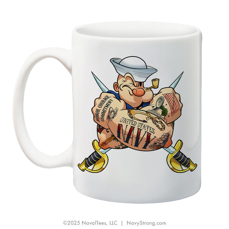 "Tattooed Popeye" - 15 oz Coffee Mug