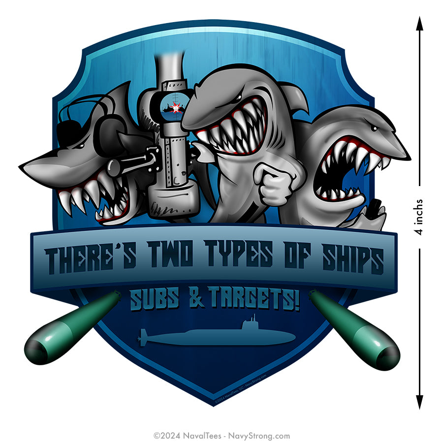 "Subs & Targets" | 4 inch Vinyl Decal