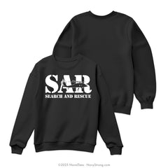 "SAR HELO" Crewneck Sweatshirt | Black