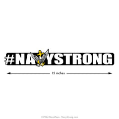 "Hashtag NavyStrong" | 15 inch Vinyl Decal