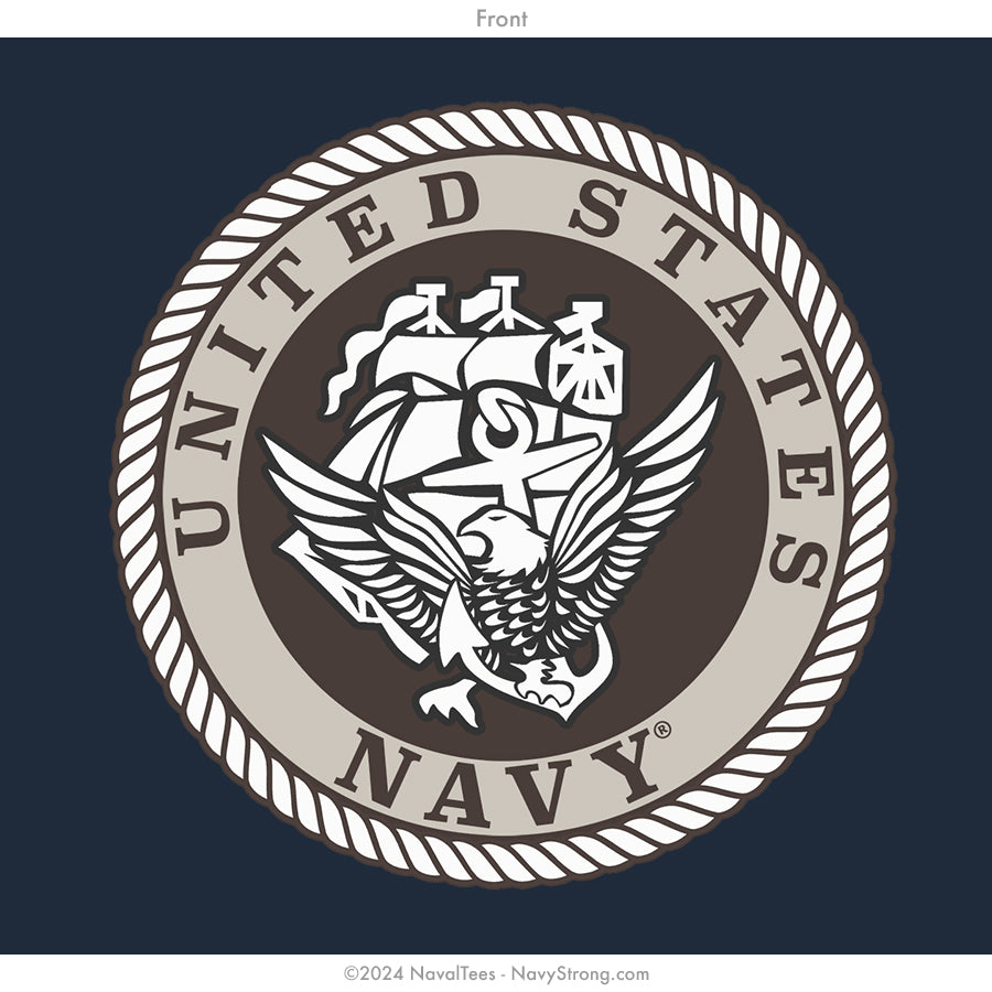 "Enlisted Surface Warfare" Zippered Hoodie | Navy