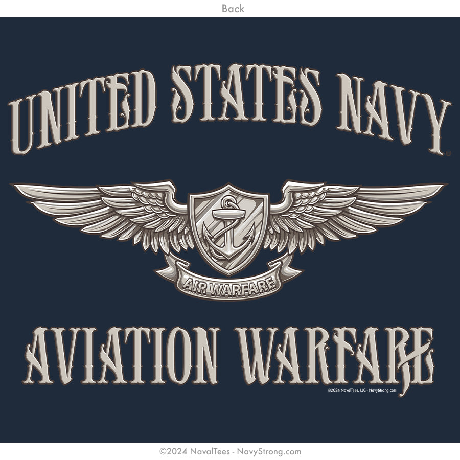 "Enlisted Aviation Warfare" Zippered Hoodie | Navy