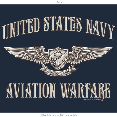 "Enlisted Aviation Warfare" Zippered Hoodie | Navy