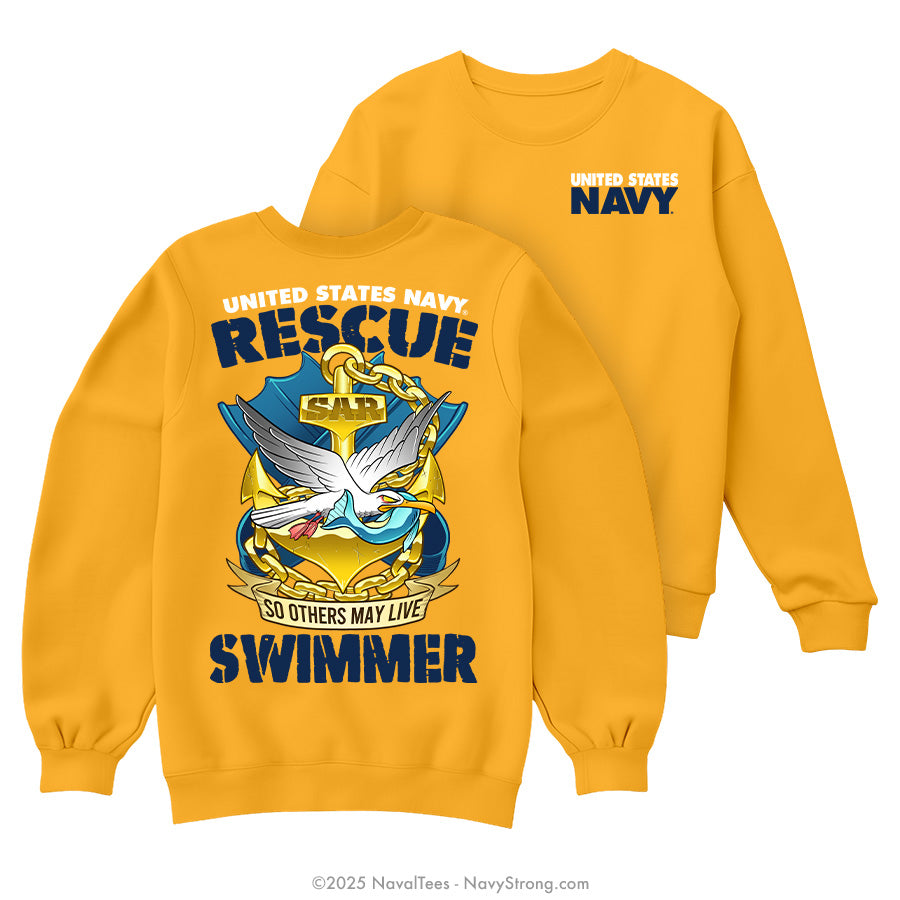 "SAR LOGO" Crewneck Sweatshirt | Gold