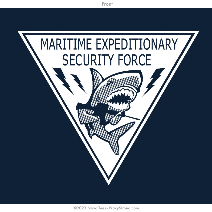"Maritime Expeditionary Security Force" Hooded Sweatshirt | Navy