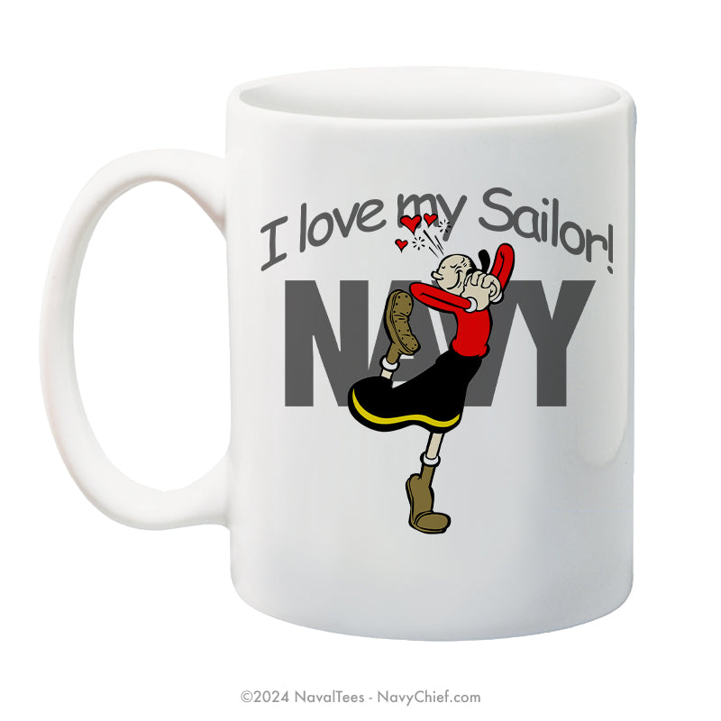 Olive Oyl "Love My Sailor" | 15 oz Coffee Mug