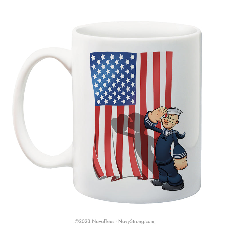 "Patriotic Popeye" - 15 oz Coffee Mug