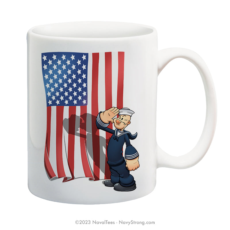 "Patriotic Popeye" - 15 oz Coffee Mug