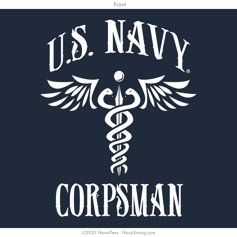 "Silent Heroes" Zippered Hoodie | Navy