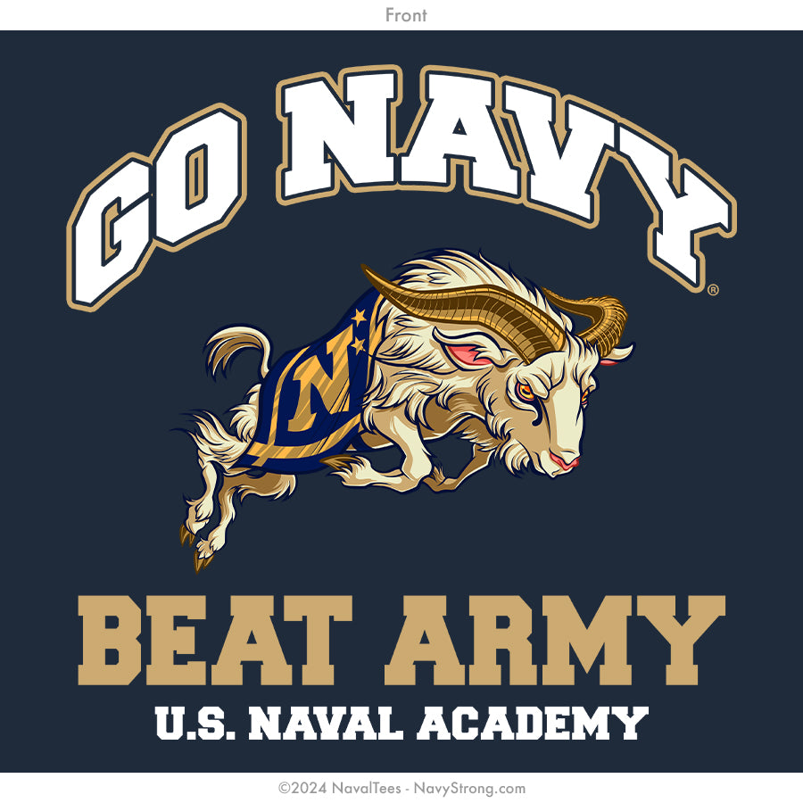 "Go Navy Goat" Crewneck Sweatshirt | Navy
