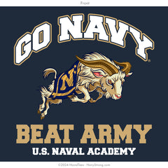 "Go Navy Goat" Crewneck Sweatshirt | Navy