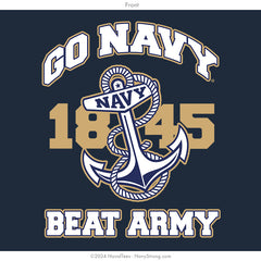 "Go Navy Anchor" Crewneck Sweatshirt | Navy
