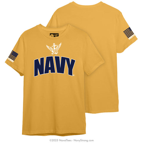"Navy White Eagle" Tee | Gold