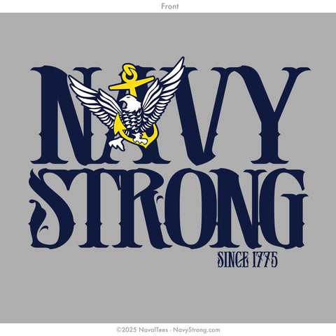 "NavyStrong A81" Long Sleeve Tee | Grey