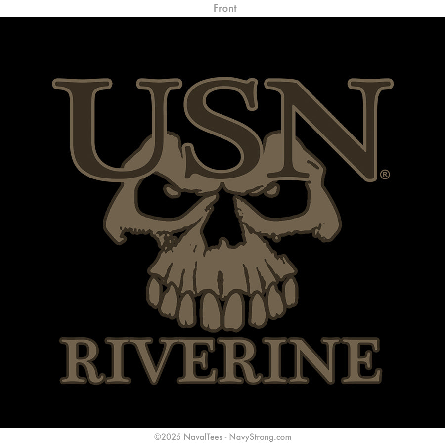 "Brown Water Riverine" Hooded Sweatshirt | Black