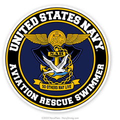"Avition Rescue Swimmer" | 4 inch Vinyl Decal