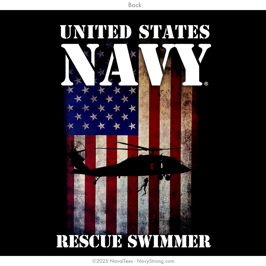 "American Flag SAR" Hooded Sweatshirt | Black