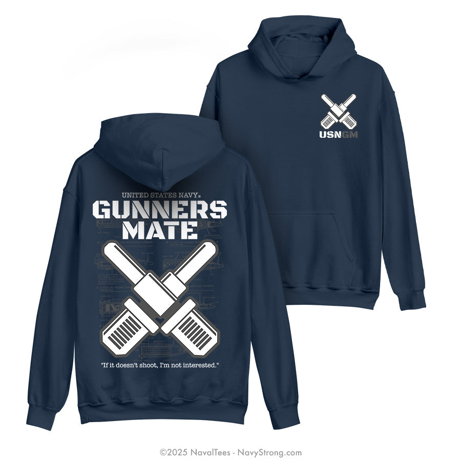 "GM Blueprint" Hooded Sweatshirt | Navy