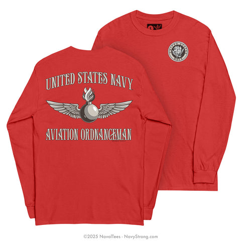 "AO Rating" Long Sleeve Tee | Red