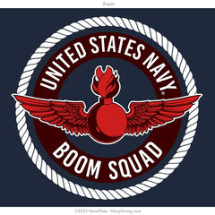 "Boom Squad" Hooded Sweatshirt | Navy