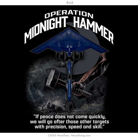 "Midnight Hammer" Tee | Black