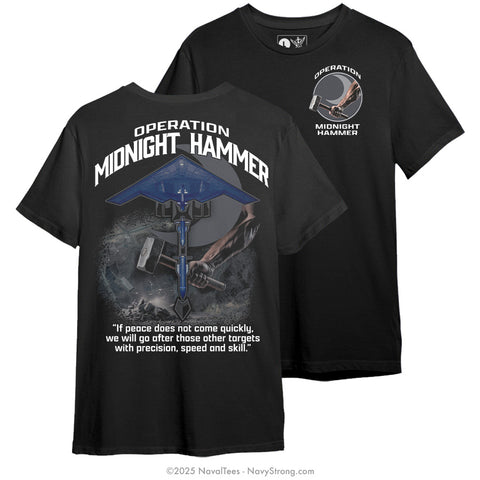"Midnight Hammer" Tee | Black