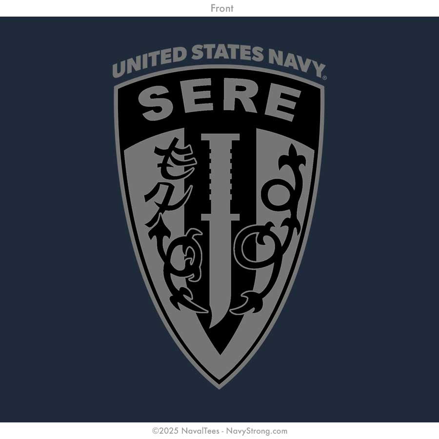 "SERE Watchtower" Zippered Hoodie | Navy