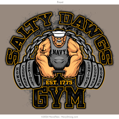 "Salty Dawgs Gym" Tee - NWU
