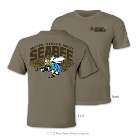 "Seabee Combat" Tee - NWU Brown