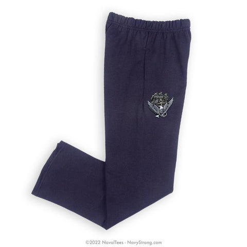 "Embroidered ACE" Sweatpants - Navy