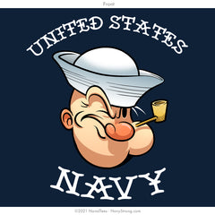 "Tattooed Popeye" Tee - Navy