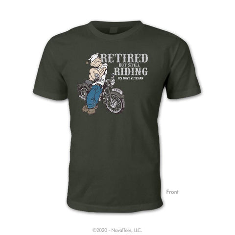 "Popeye Veteran Rider" Tee - Military Green