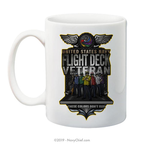 "Flight Deck Veteran" - 15 oz Coffee Mug - NavyChief.com - Navy Pride, Chief Pride.