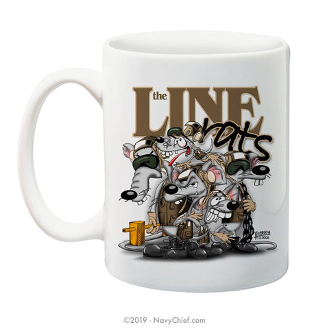 "Line Rats" - 15 oz Coffee Mug - NavyChief.com - Navy Pride, Chief Pride.