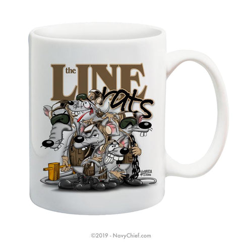 "Line Rats" - 15 oz Coffee Mug - NavyChief.com - Navy Pride, Chief Pride.