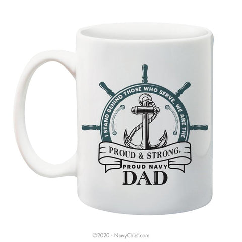 "Navy Dad" - 15 oz Coffee Mug - NavyChief.com - Navy Pride, Chief Pride.