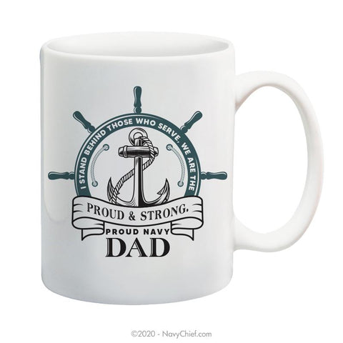 "Navy Dad" - 15 oz Coffee Mug - NavyChief.com - Navy Pride, Chief Pride.