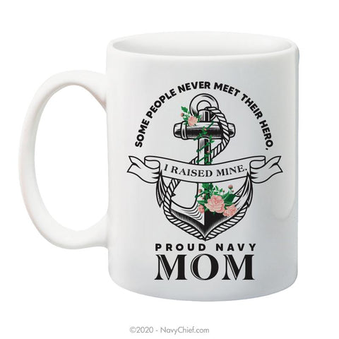 "Navy Mom" - 15 oz Coffee Mug - NavyChief.com - Navy Pride, Chief Pride.