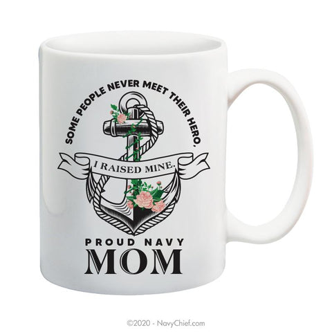 "Navy Mom" - 15 oz Coffee Mug - NavyChief.com - Navy Pride, Chief Pride.