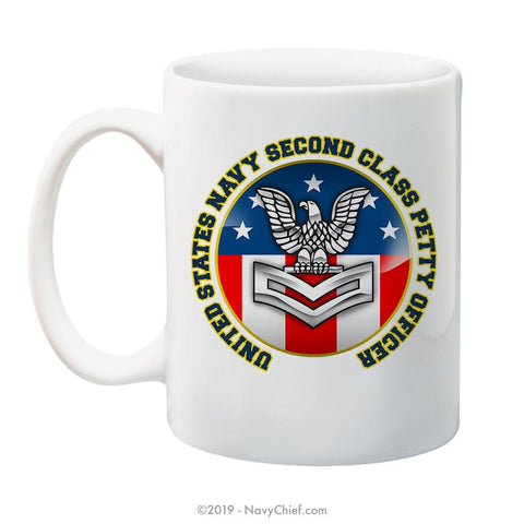 "USN Second Class Petty Officer" - 15 oz Coffee Mug - NavyChief.com - Navy Pride, Chief Pride.
