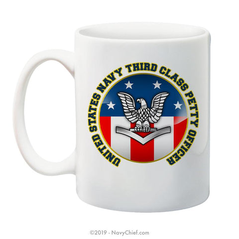 "USN Third Class Petty Officer" - 15 oz Coffee Mug - NavyChief.com - Navy Pride, Chief Pride.